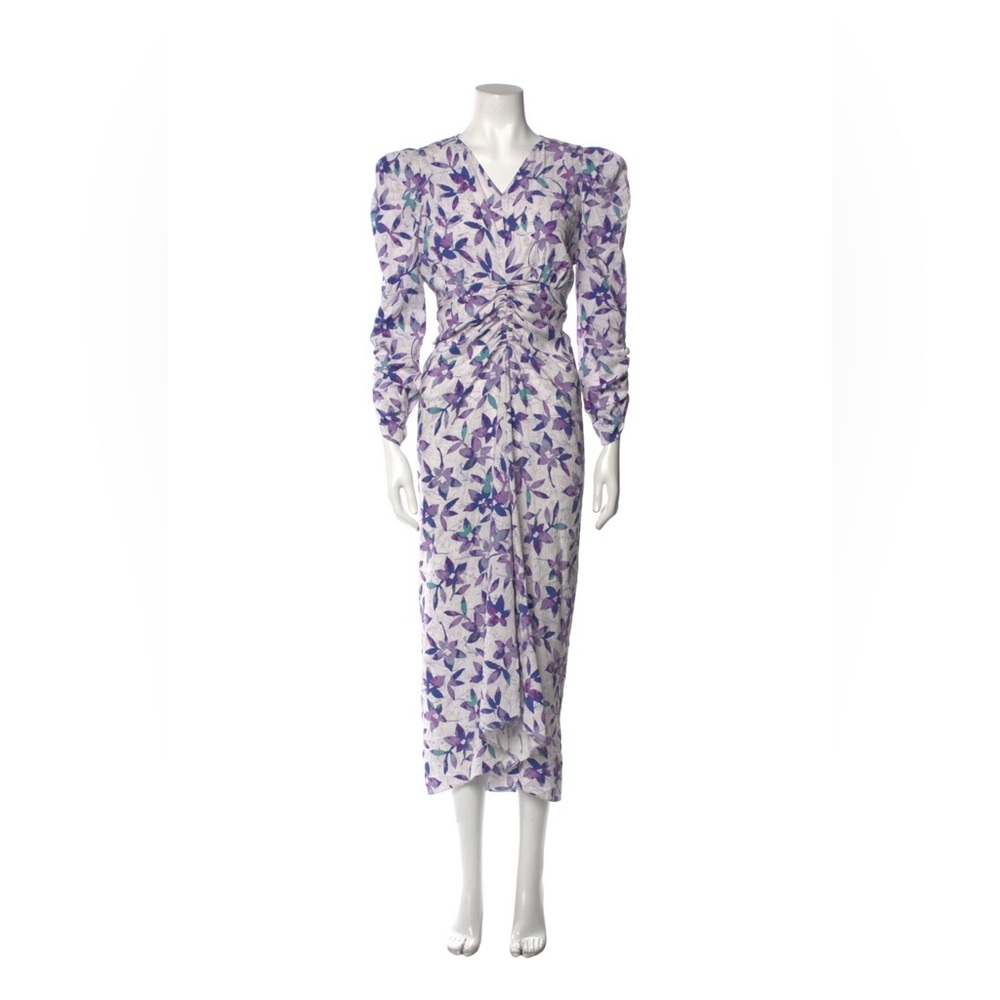 Isabel Marant floral structured midi dress